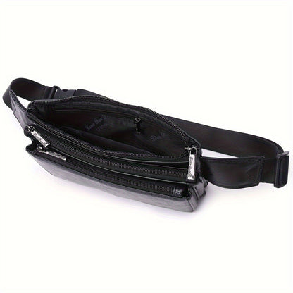 Waist Bag – Genuine Leather, Adjustable Strap, Lightweight, for Travel – detail view 6