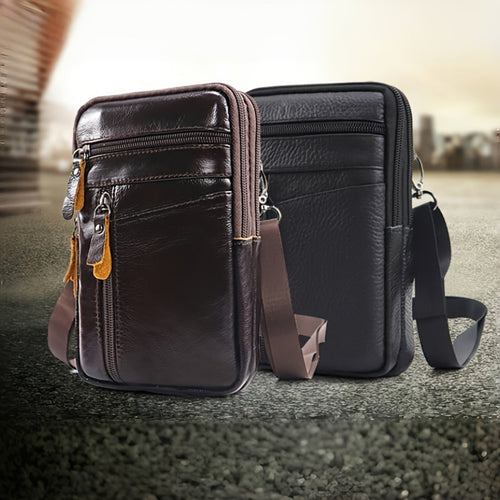 Waist Bag – Genuine Leather, for Everyday Use – front view