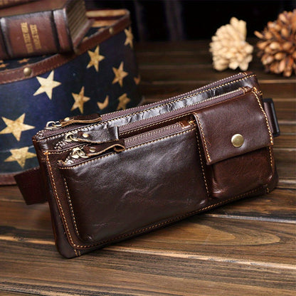 Waist Bag – Genuine Leather, Genuine Leather Waist Vintage Crazy – detail view 18