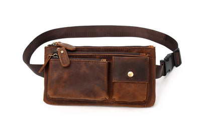 Waist Bag – Genuine Leather, Genuine Leather Waist Vintage Crazy – detail view 24