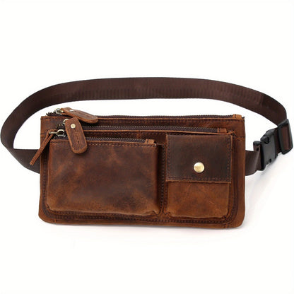 Waist Bag – Genuine Leather, Genuine Leather Waist Vintage Crazy – detail view 4