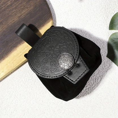 Waist Bag – Medieval Viking Waist Embossed Knight – front view - product view 14