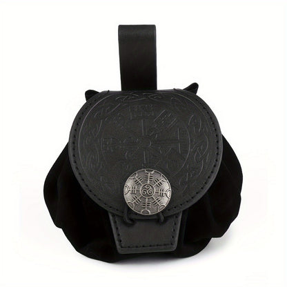 Waist Bag – Medieval Viking Waist Embossed Knight – front view