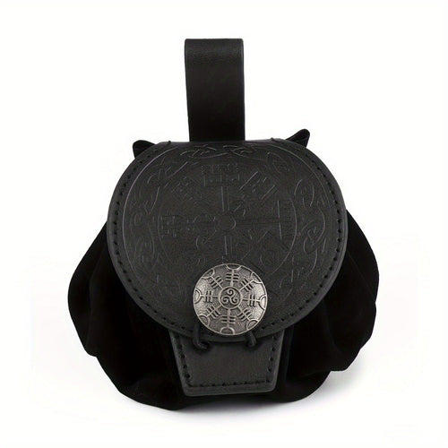 Waist Bag – Medieval Viking Waist Embossed Knight – front view