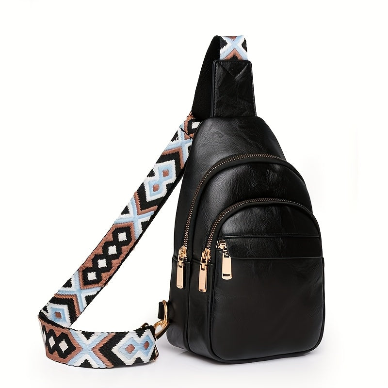 Waist Bag – PU Leather, Adjustable Strap, for Travel – front view - product view 20