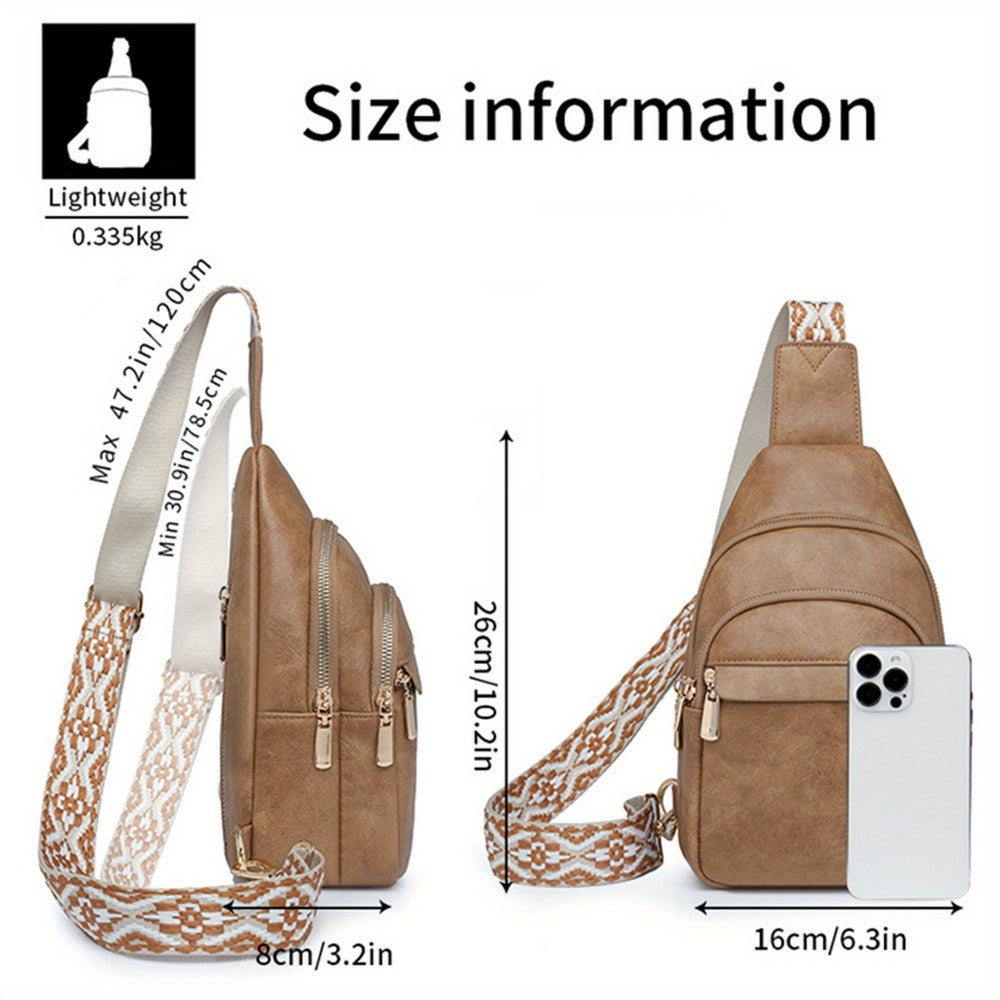 Waist Bag – PU Leather, Adjustable Strap, for Travel – detail view 7