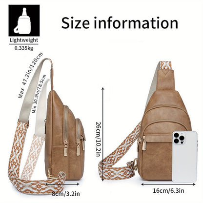 Waist Bag – PU Leather, Adjustable Strap, for Travel – detail view 7