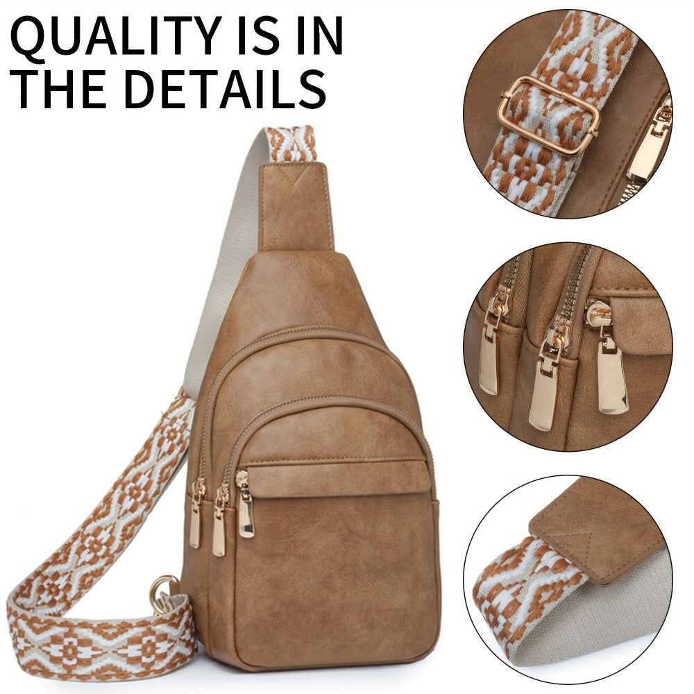 Waist Bag – PU Leather, Adjustable Strap, for Travel – detail view 9