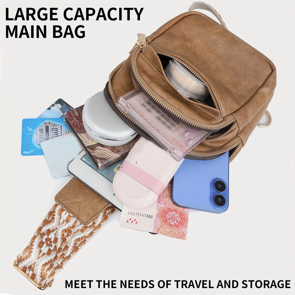 Waist Bag – PU Leather, Adjustable Strap, for Travel – detail view 13