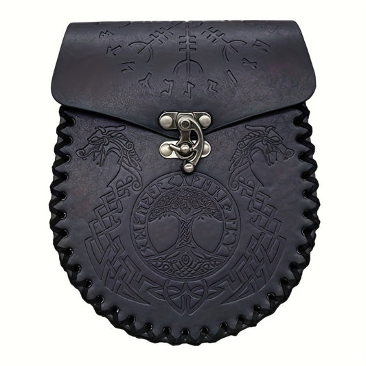 Waist Bag – PU Leather, for Travel – front view