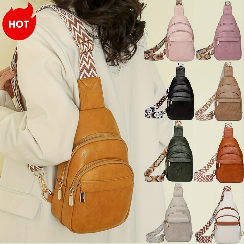 Waist Bag – 7 Colors, PU Leather, for Travel – front view