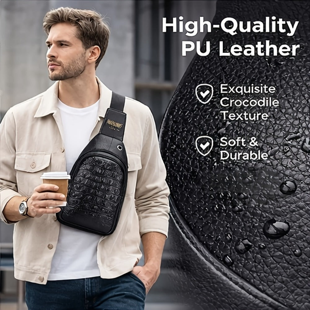 Waist Bag – PU Leather, Large Capacity, for Travel & Work – detail view 8