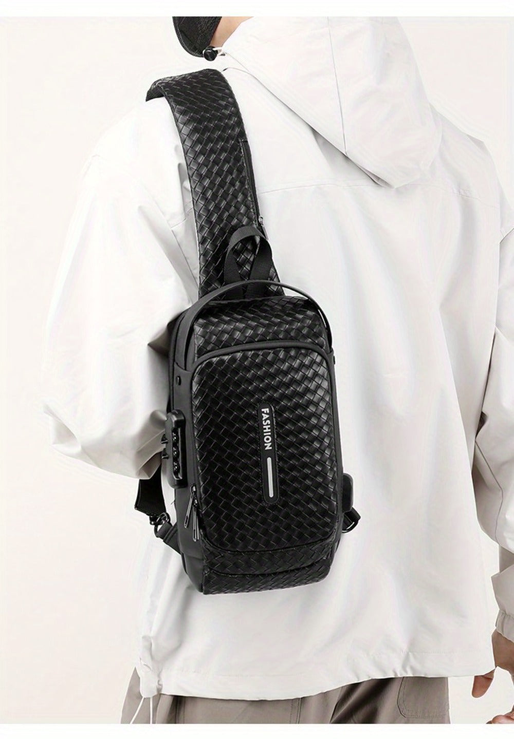 Waist Bag – PU Leather, USB Charging, Large Capacity – detail view 13