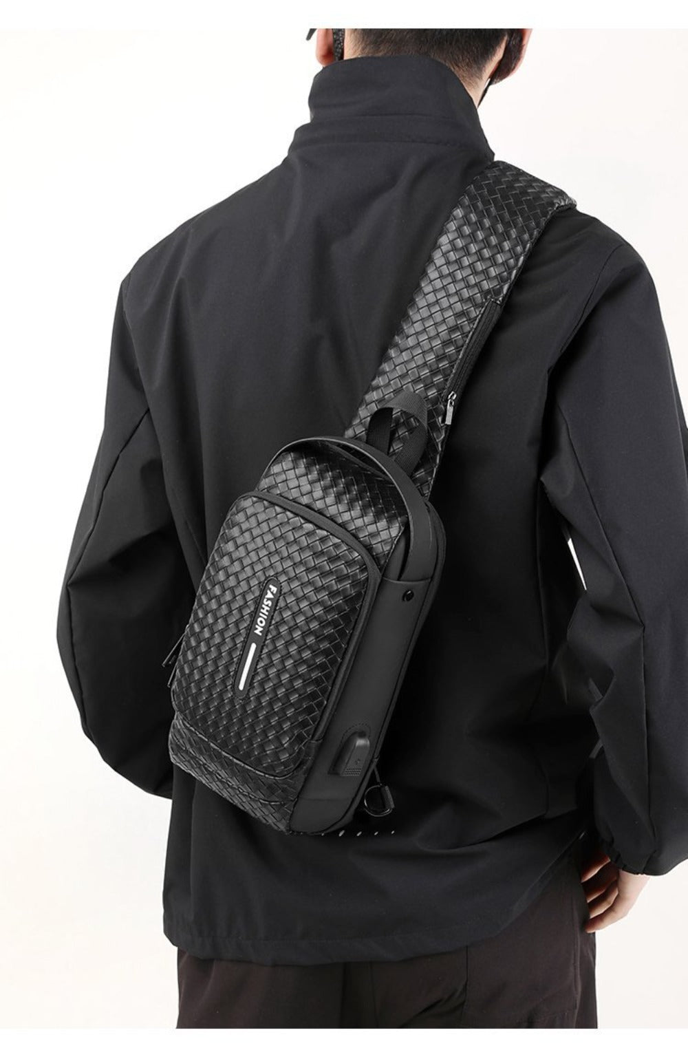 Waist Bag – PU Leather, USB Charging, Large Capacity – detail view 14