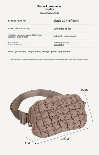 Waist Bag – 7 Colors, Quilted, for Everyday Use – detail view 27