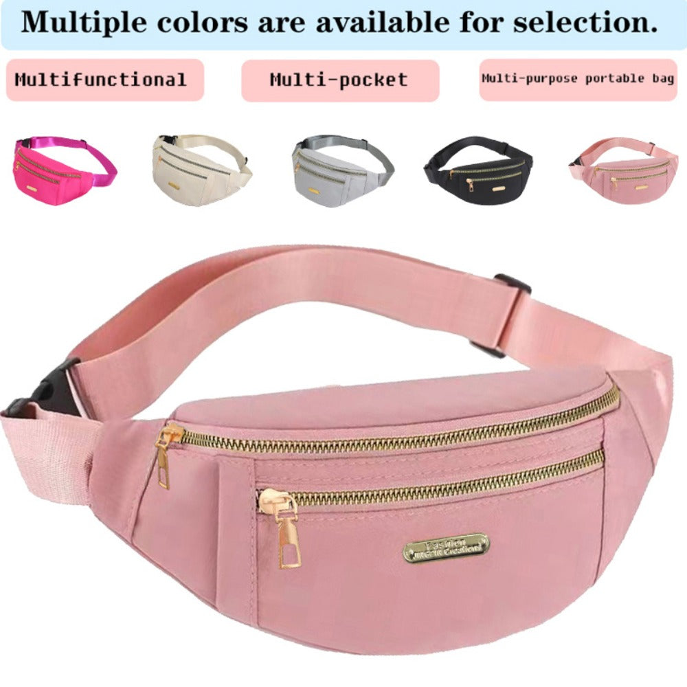 Waist Bag – for Travel & Everyday Use, Oxford Cloth Waist Adjustable Belt – front view