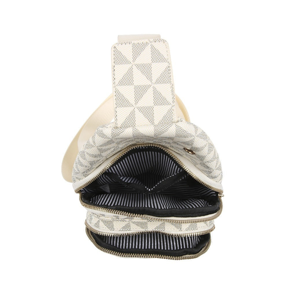 Waist Bag – for Travel, Small Geometric Pattern Waist Chest – detail view 6