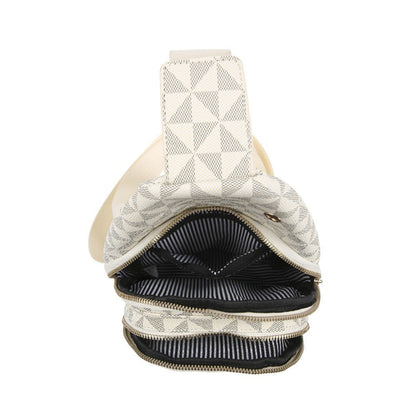 Waist Bag – for Travel, Small Geometric Pattern Waist Chest – detail view 6