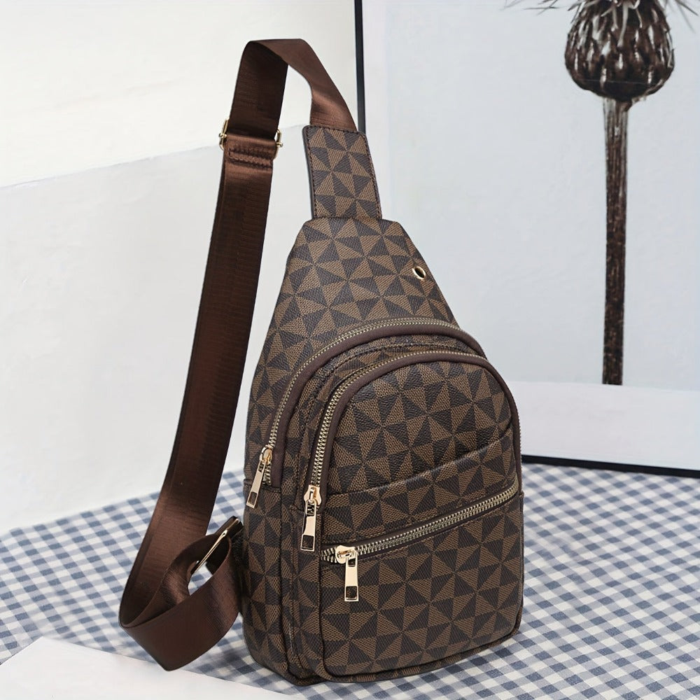 Waist Bag – for Travel, Small Geometric Pattern Waist Chest – detail view 9