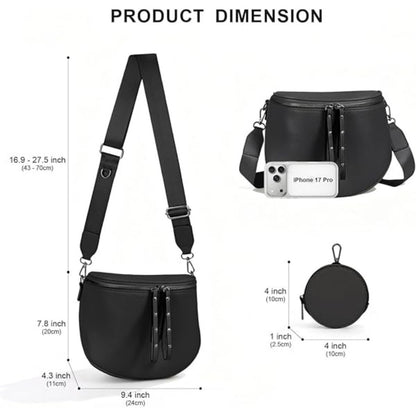 Waist Bag – 5 Colors, Vegan Leather, Large Capacity, for Everyday Use – detail view 7