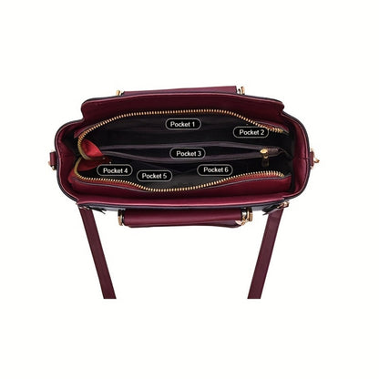 Crossbody Bag for Women – Color Block Stylish Satchel Multiple – detail view 12