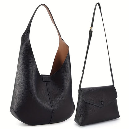Crossbody Bag for Women – 2 Piece, 3 Colors, Vegan Leather – detail view 5