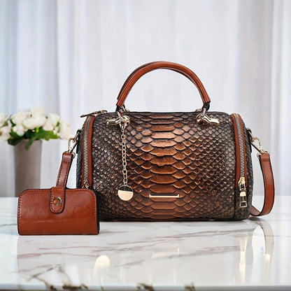 Crossbody Bag for Women – 2-Piece, Large Capacity, for Travel – front view