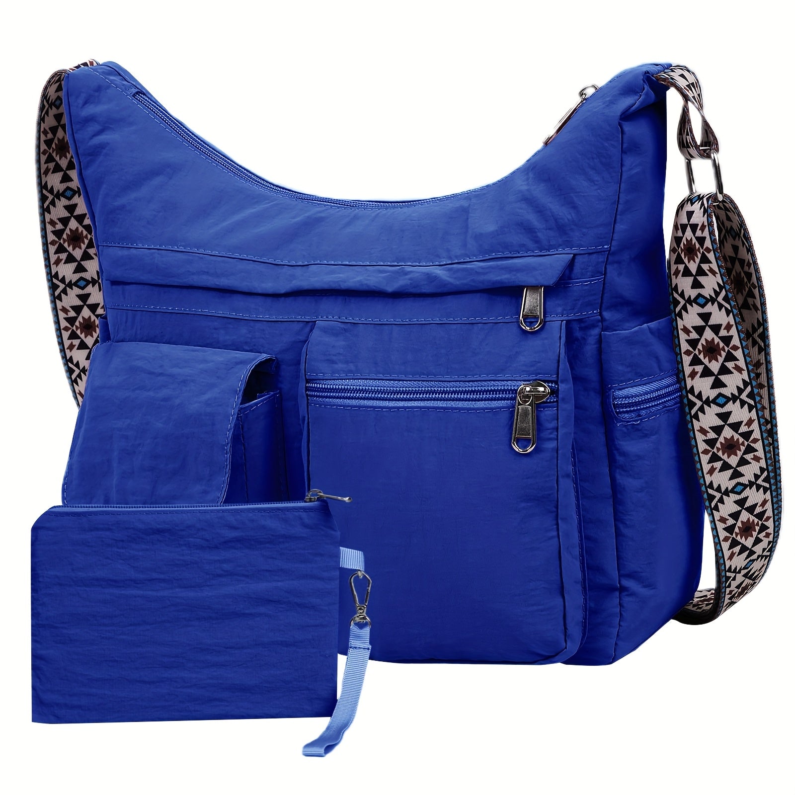 Crossbody Bag for Women – 2-Piece, Nylon, Lightweight, Multi-Pocket – alternate view
