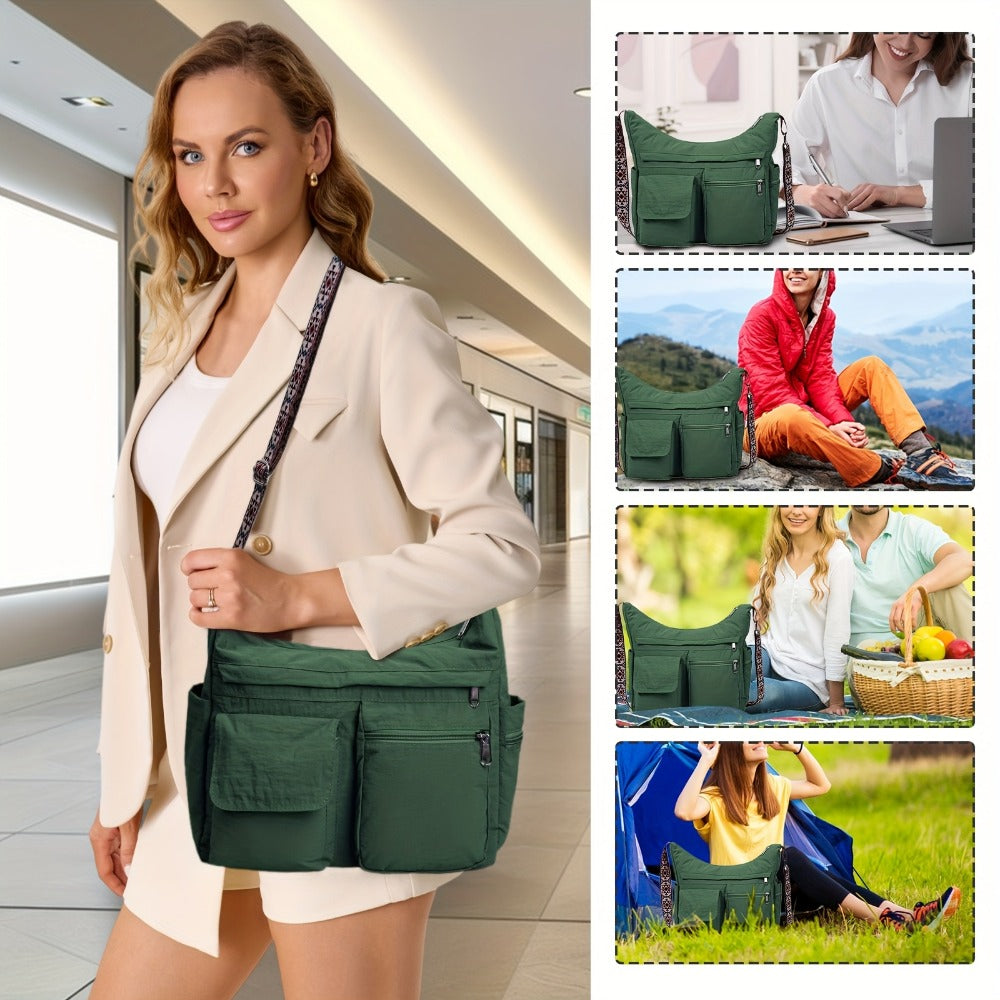 Crossbody Bag for Women – 2-Piece, Nylon, Lightweight, Multi-Pocket – detail view 15