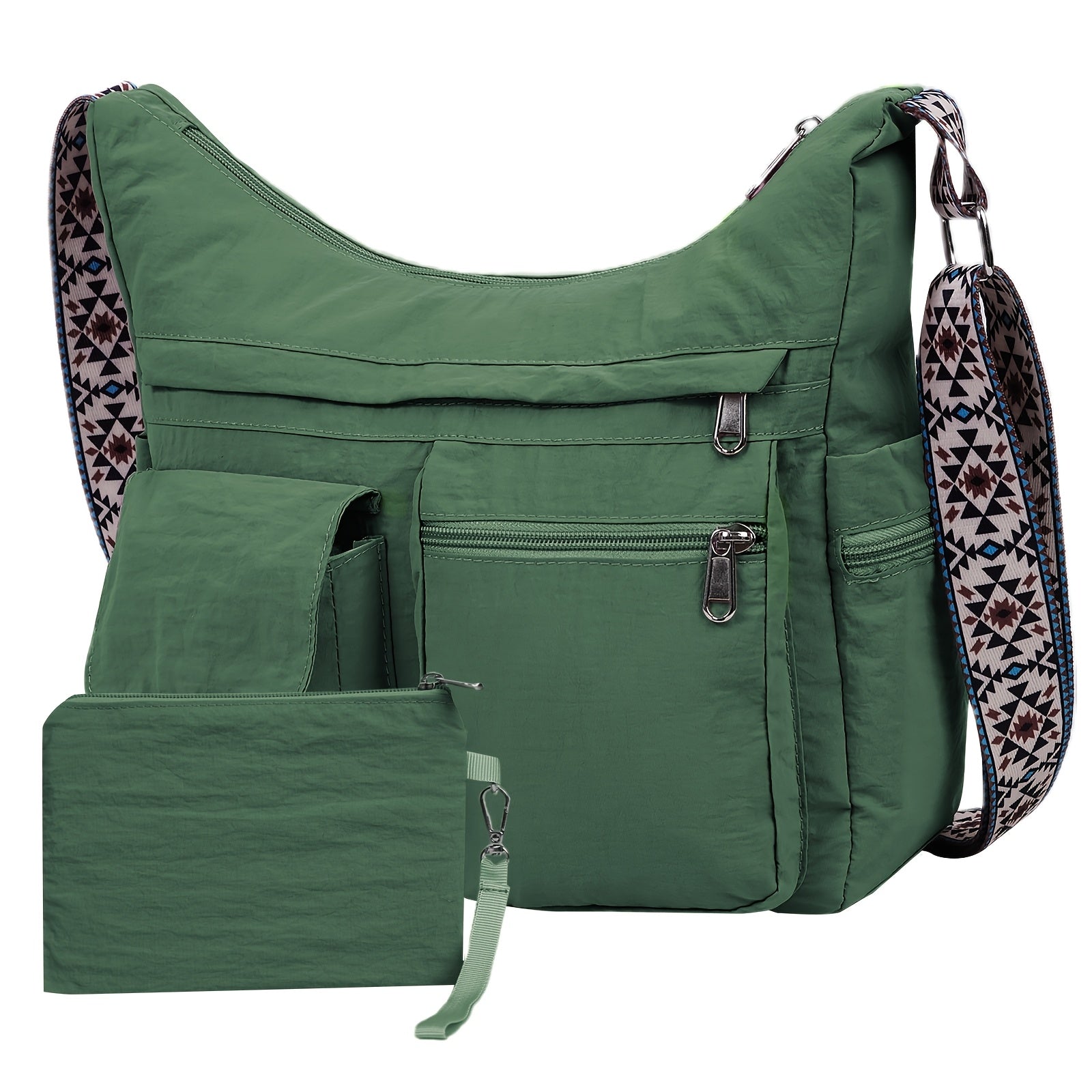 Crossbody Bag for Women – 2-Piece, Nylon, Lightweight, Multi-Pocket – detail view 17