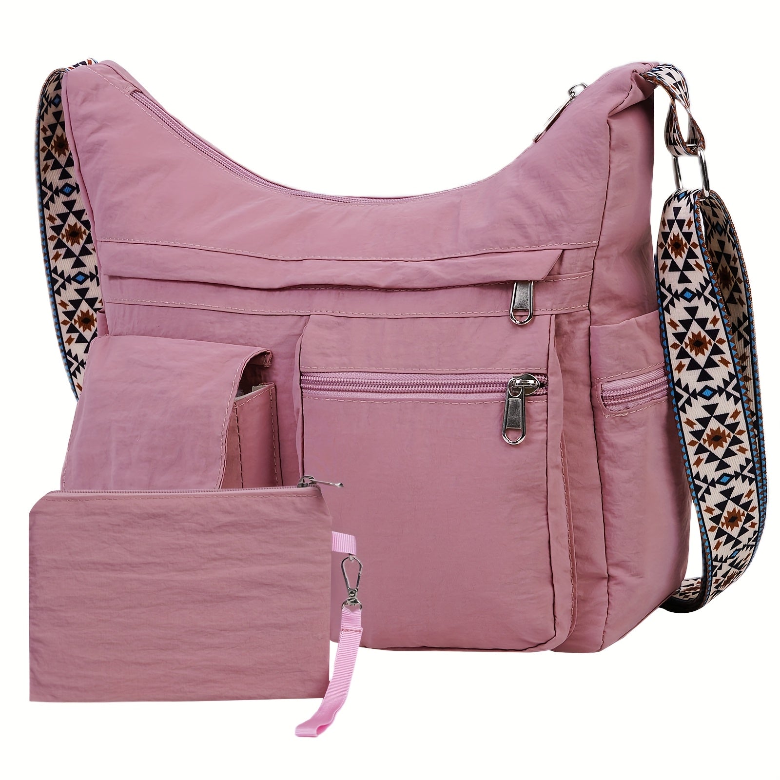 Crossbody Bag for Women – 2-Piece, Nylon, Lightweight, Multi-Pocket – detail view 2