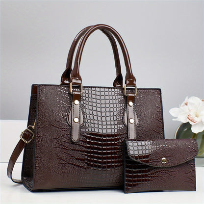 Crossbody Bag for Women – 2-Piece, PU Leather, Large Capacity, for Travel & Work – detail view 12