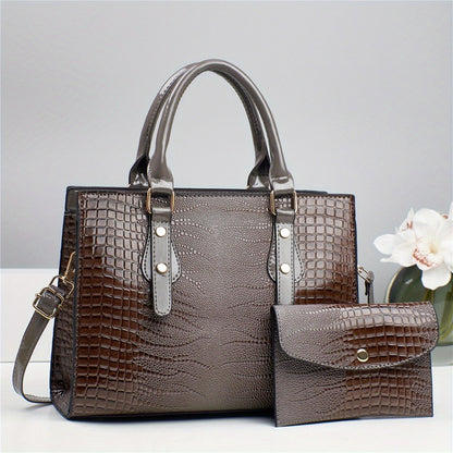 Crossbody Bag for Women – 2-Piece, PU Leather, Large Capacity, for Travel & Work – detail view 17