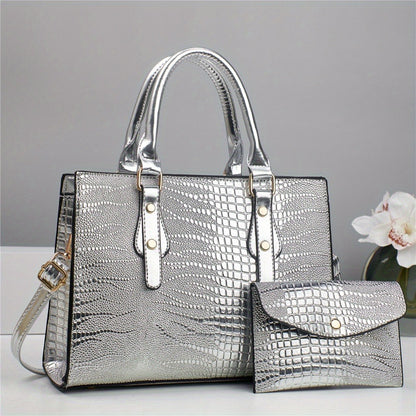 Crossbody Bag for Women – 2-Piece, PU Leather, Large Capacity, for Travel & Work – detail view 4