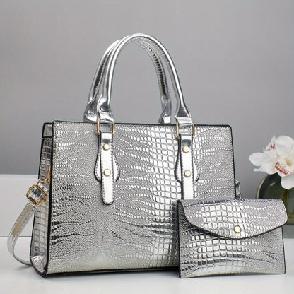 Crossbody Bag for Women – 2-Piece, PU Leather, Large Capacity, for Travel & Work – detail view 5