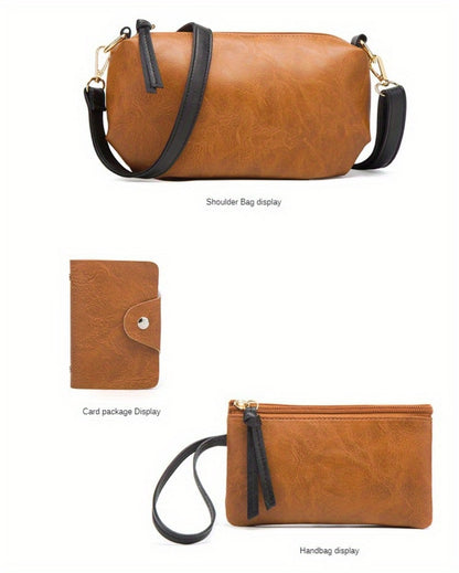 Crossbody Bag for Women – 4-Piece, Large Capacity, Multi-Pocket, Adjustable Strap – detail view 24