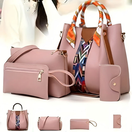 Crossbody Bag for Women – 4 Piece, 16 Colors, Large Capacity – front view