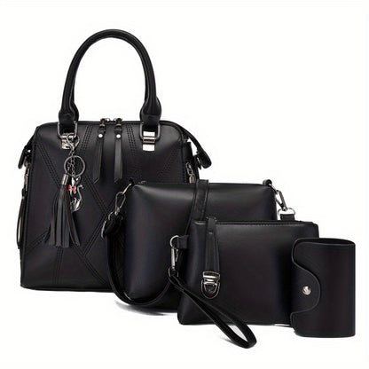Crossbody Bag for Women – 4-Piece, PU Leather, Large Capacity, Lightweight – detail view 24