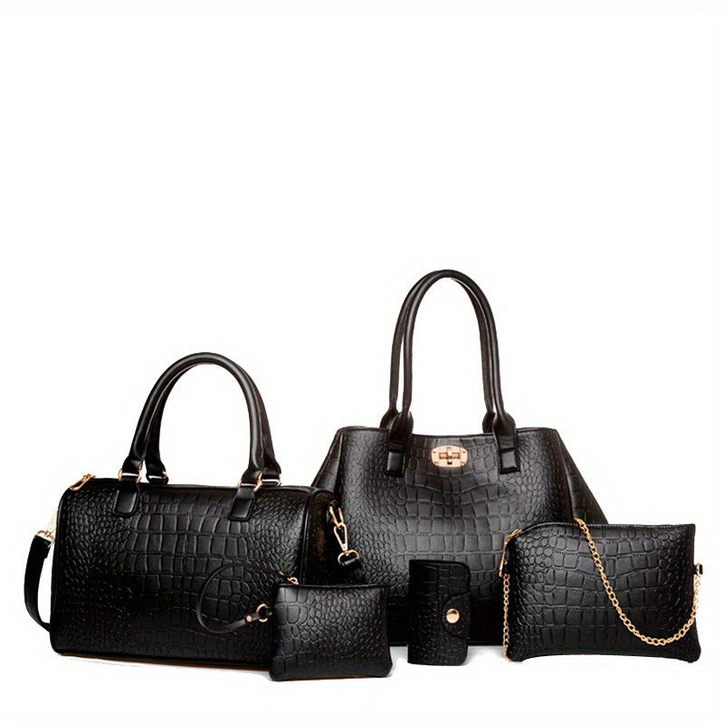 Crossbody Bag for Women – 5-Piece, PU Leather, Large Capacity, Expandable – alternate view