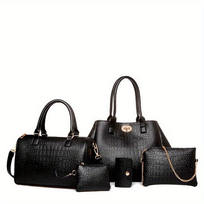 Crossbody Bag for Women – 5-Piece, PU Leather, Large Capacity, Expandable – alternate view