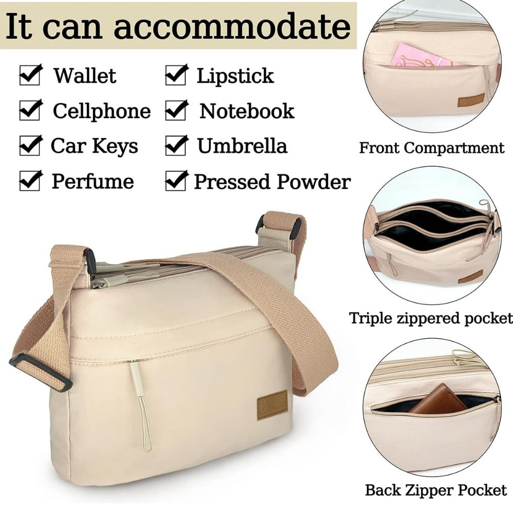 Crossbody Bag for Women – 5-Pocket, Large Capacity, Adjustable Strap, for Work – detail view 9