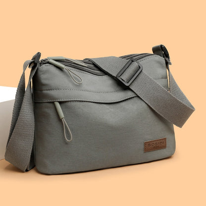 Crossbody Bag for Women – 5 Pockets, Canvas, for Travel & Work – detail view 10
