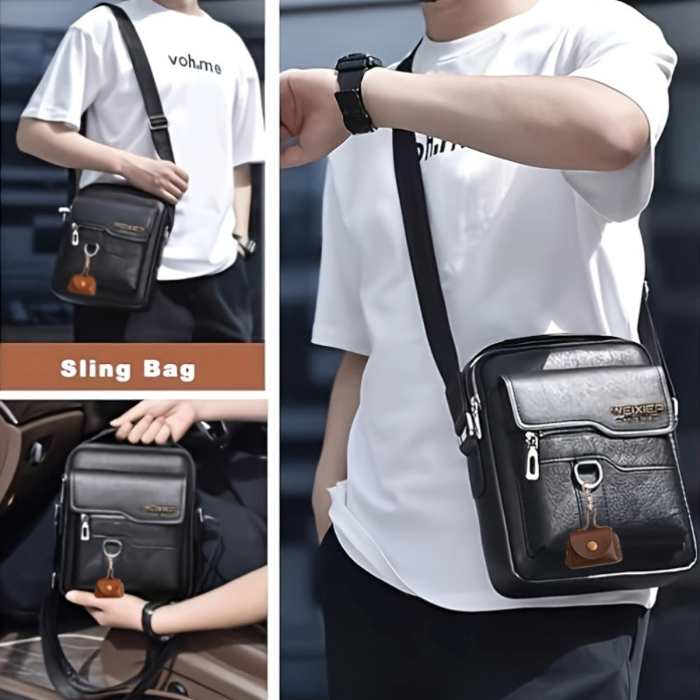 Crossbody Bag – Adjustable Strap, for Travel & Work – detail view 6