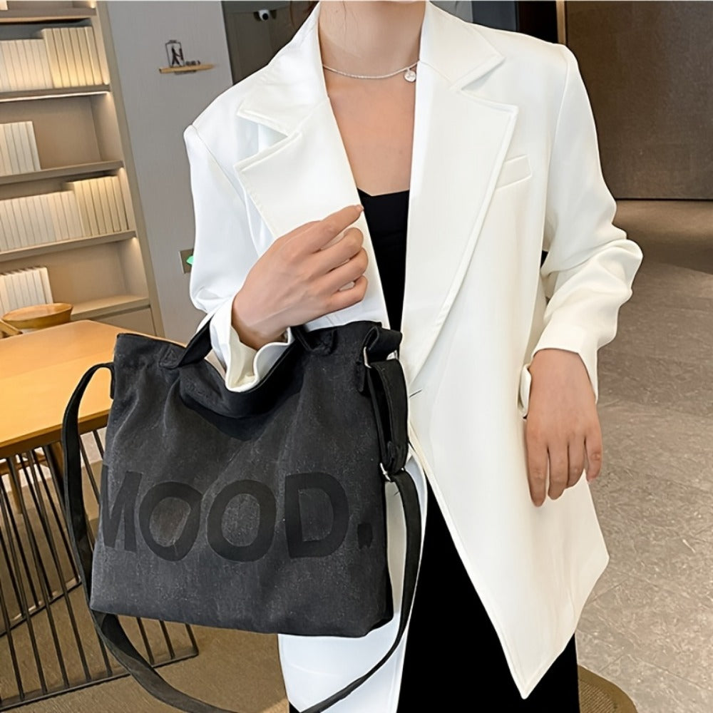 Crossbody Bag for Women – Canvas, Large Capacity, for School & Everyday Use – detail view 3