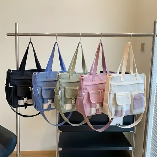 Crossbody Bag for Women – Canvas, for Work & School – front view