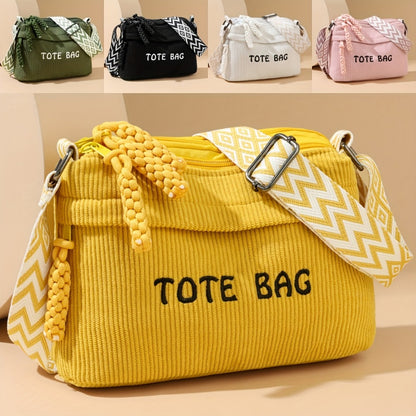 Crossbody Bag for Women – Corduroy, Adjustable Strap, for Everyday Use – detail view 22