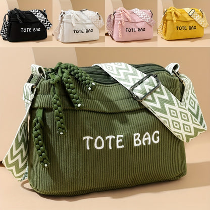 Crossbody Bag for Women – Corduroy, Adjustable Strap, for Everyday Use – detail view 23