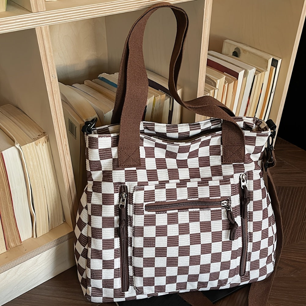 Crossbody Bag for Women – 4 Colors, Corduroy, Large Capacity, for Travel & Work – detail view 4