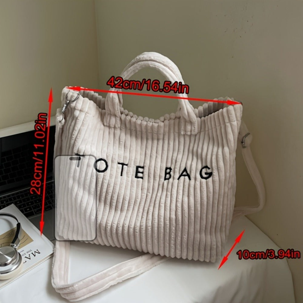 Crossbody Bag for Women – 4 Colors, Corduroy, Large Capacity, Adjustable Strap – detail view 3