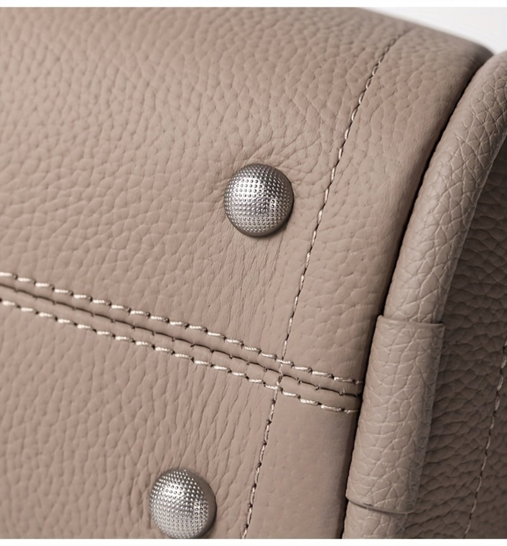 Crossbody Bag for Women – Cowhide Leather Basket Luxury Niche – detail view 16